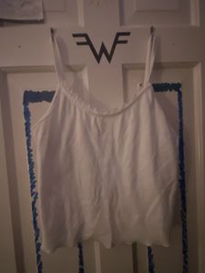 white tank top